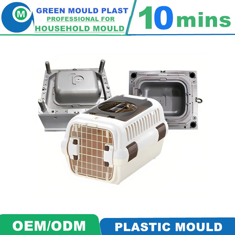 Portable Airline Pet Transport Box Durable Plastic Mould/Mold Travel Carrier for Small Animals Cats Dogs