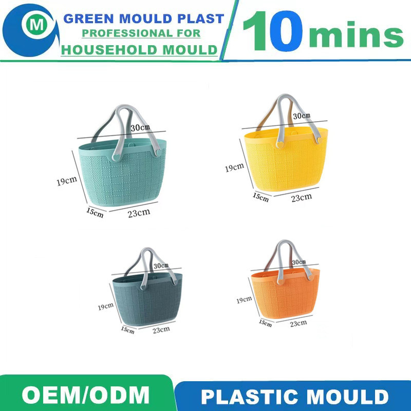Made in China OEM Customization New Design Household Laundry Basket Handle Basket Mold Plastic Injection Mold Production