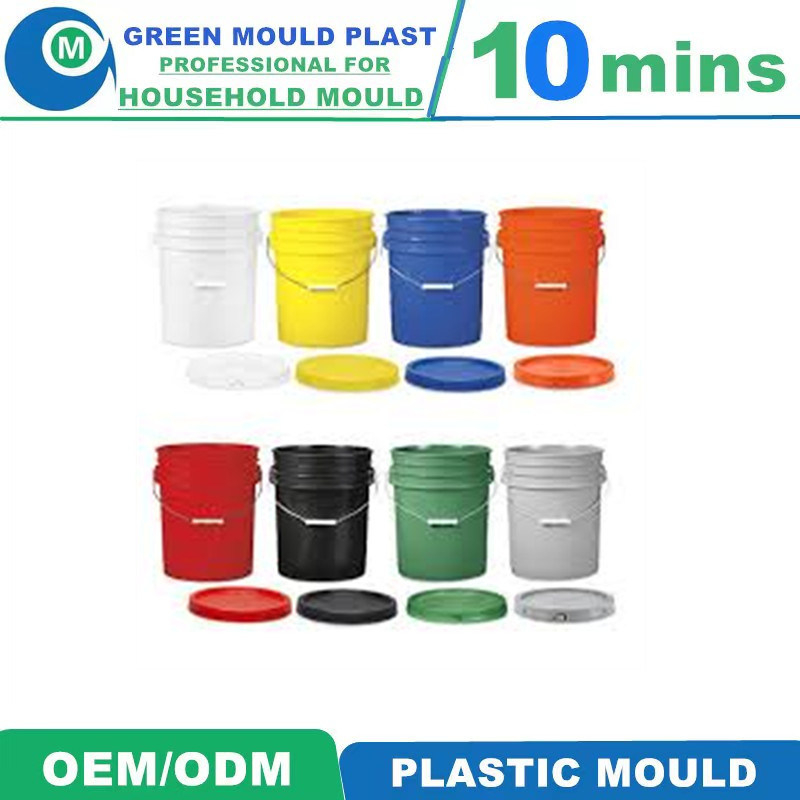 5L 10L 20L Multi Size Hot Selling Plastic Injection Paint Bucket Mould