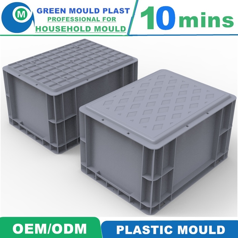 Plastic Injection Pallet Box Crate Mould Mold Packing Pallet Mould Supplier