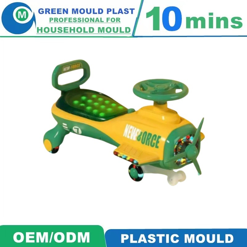 New Kids Wiggle Swing Car Mold Household Plastic Toy Car Injection Mould Factory Manufacturer