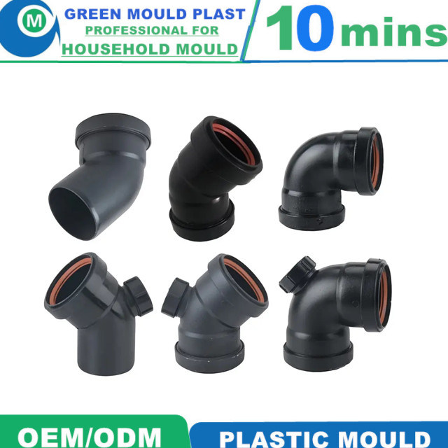 High Quality PVC PE PPR Plastic Injection Collapsible Core Pipe Fitting Mould