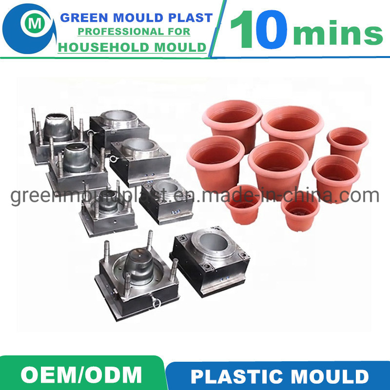 China Mould Factory Plastic Injection Rattan Flowerpot Mould Making