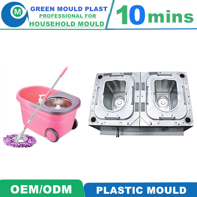 High Grade Domestic Plastic Mop Bucket Molds With Diverse Styles
