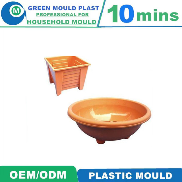 PP ABS Plastic Injection Moulding Flower Pot Mold