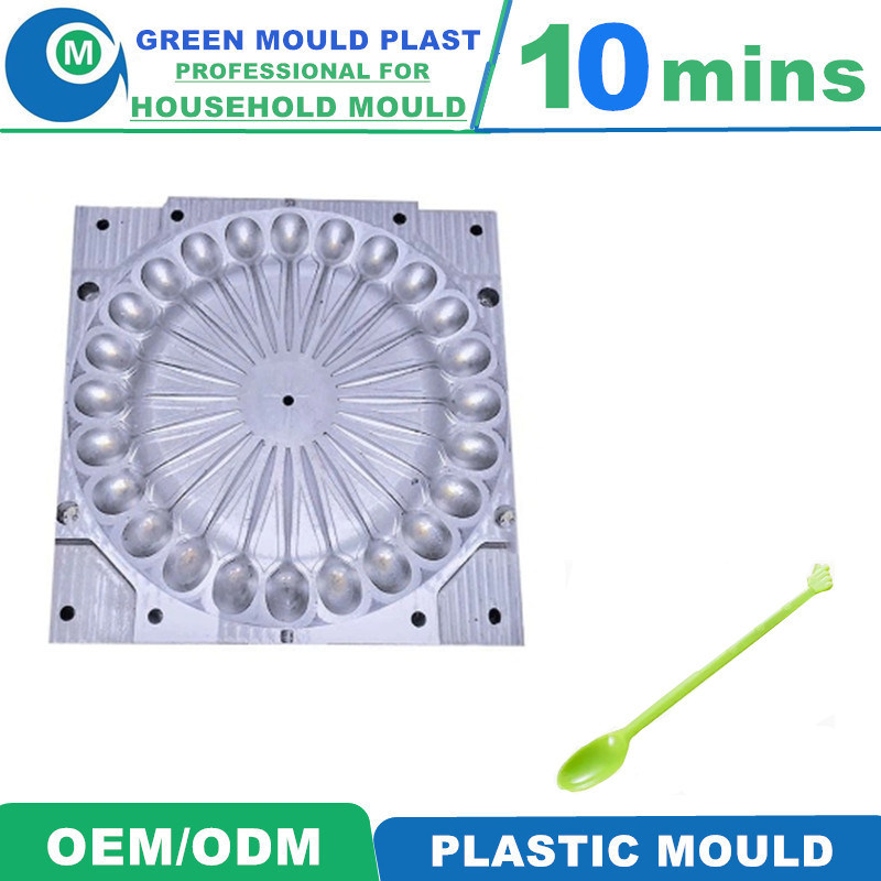 Custom Plastic Injection Mould for Thin Wall Rectangular Food Container Plastic Thin Wall Disposable Plastic Spoon Mould