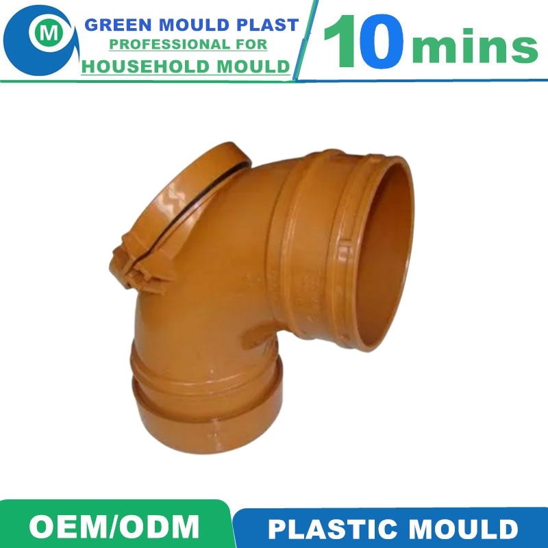 Design Custom Plastic Molds Manufacturer PVC Injection Pipe Fitting Mould Maker
