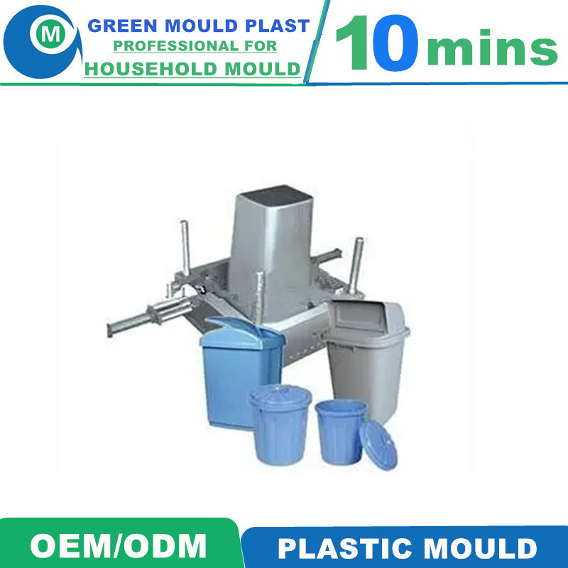 High Quality Mould Factory Injection Plastic Waste Paper Basket Rubbish Bin Dustbin Mold