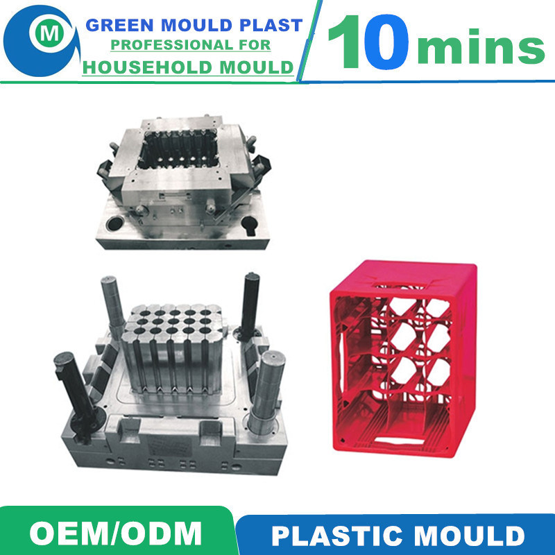 Plastic Vegetable Crates Mould Stackable Plastic Mold Milk Crate Injection Mold