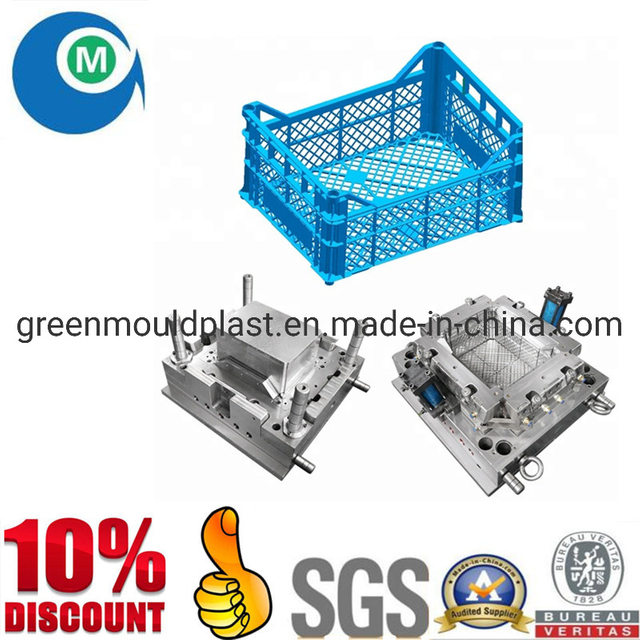 Plastic Injection Vegetable Fruit Crate Mold Plastic Injection Turnover Logistics Box Mould