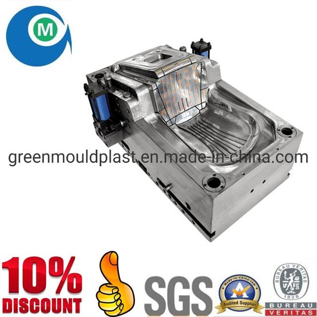 Green OEM Injection Plastic Armless Chair Mold