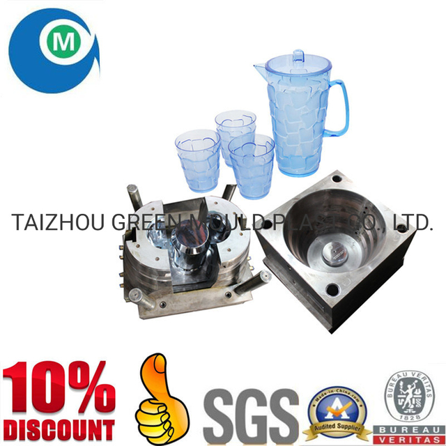 Green Mould Customized Plastic Injection Mould for Beer Cup Jug