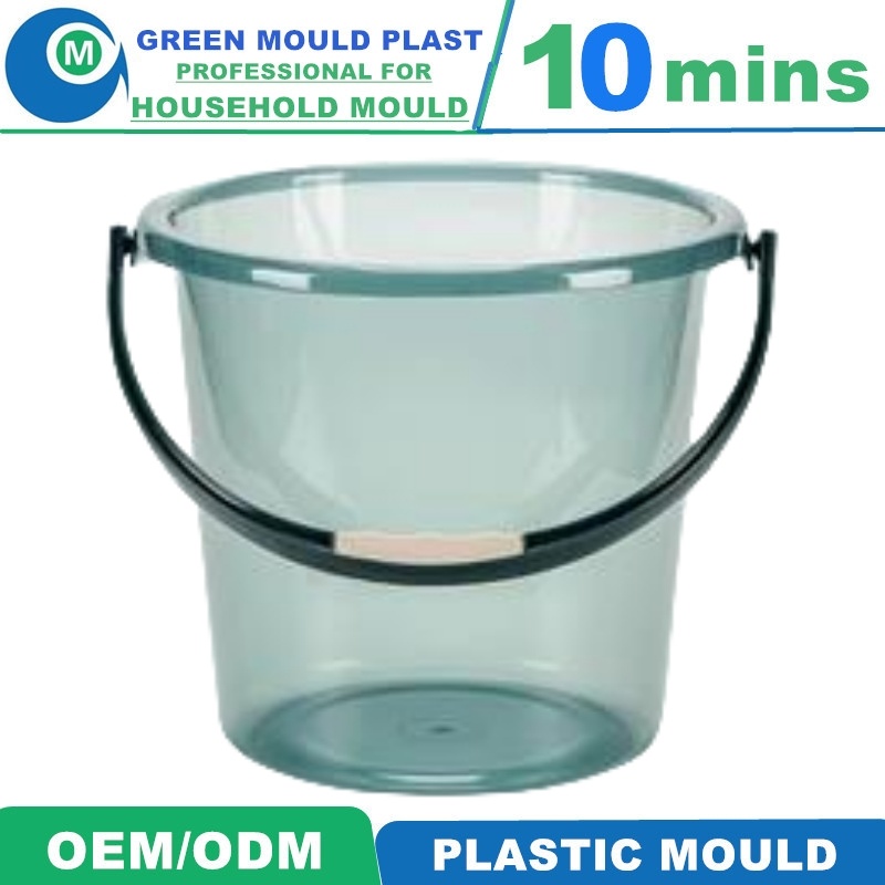 Lucency Mirror Polish Bucket Injection Plastic Mould for Storage Cloth Water