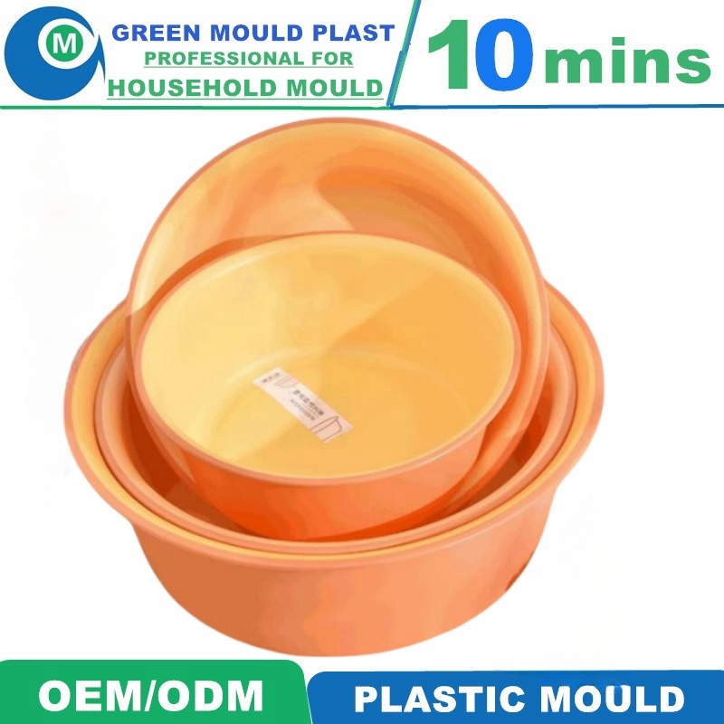 OEM ODM Custom Plastic Wash Basin Injection Molding Plastic Mould with 1 Cavity