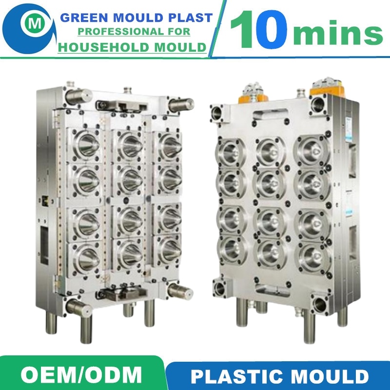 Multi Cavity Mineral Water Bottle Hot Runner Valve Gate Pet Preform Mould