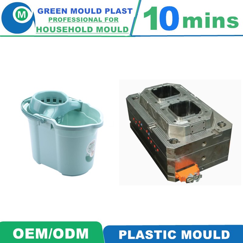 High Quality Injection Plastic Mop Bucket Mold,Plastic Household Mould