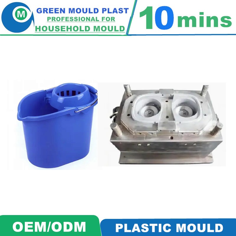Various Styles of High-Grade Domestic Plastic Mop Bucket Molds