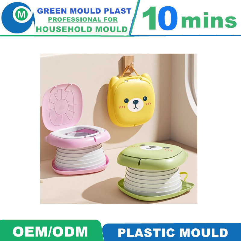 Plastic Baby Potty Mold Child Toilet Seat Injection Mould with Unique Design