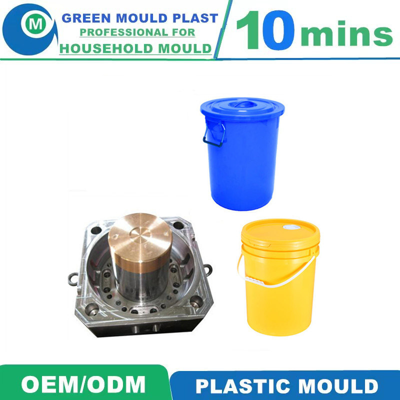 Customized High-Quality Plastic Injection Paint Bucket Molds