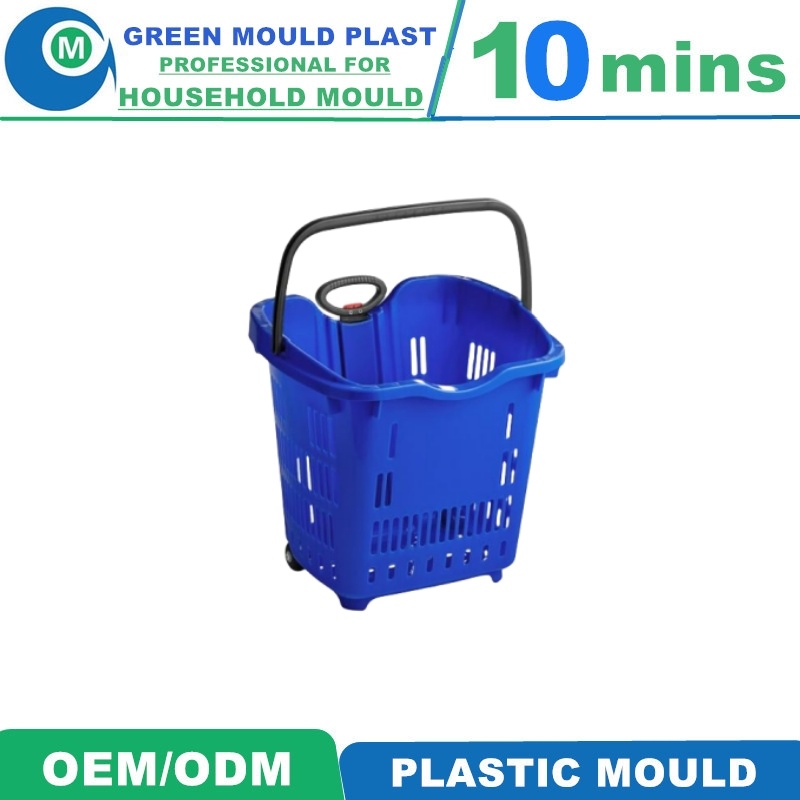 Manufacturer Wholesale Plastic Mould Injection Plastic Shopping Basket Mould Mold