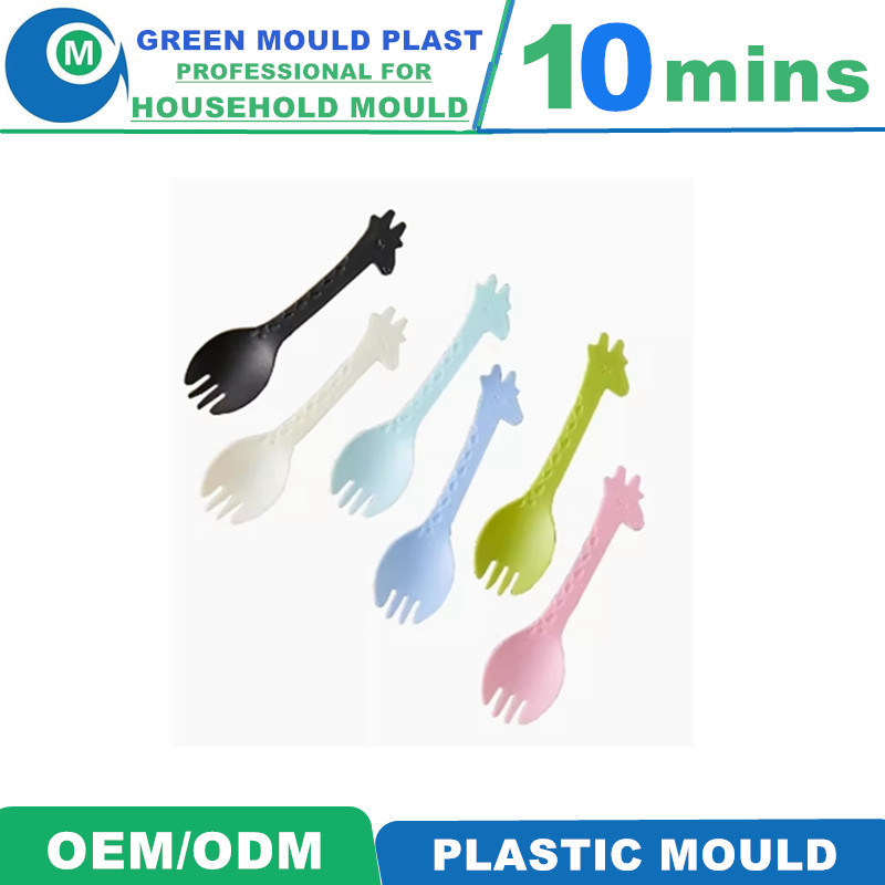 Plastic Injection Mold Manufacturer Disposable Forks Spoon Knife Plastic Injection Mould Mold for Plastic Injection