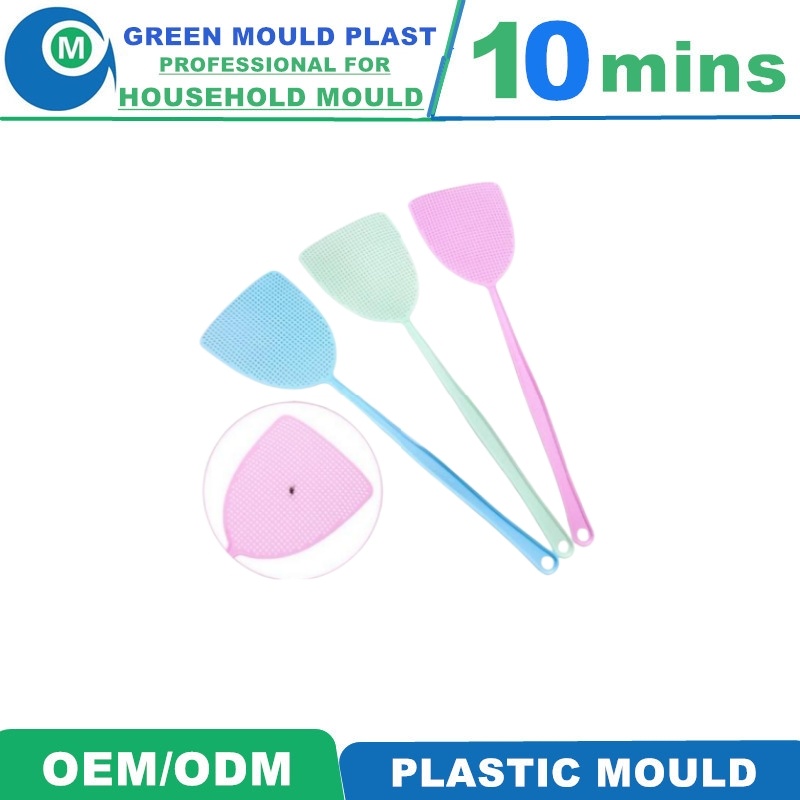 Plastic Fly Swatters Injection Plastic Mould Long Handle Manual Fly Swat Set