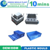 Customized Plastic Injection Ctates Mold Crate Mold Vegetable Folding Crate Injection Mould