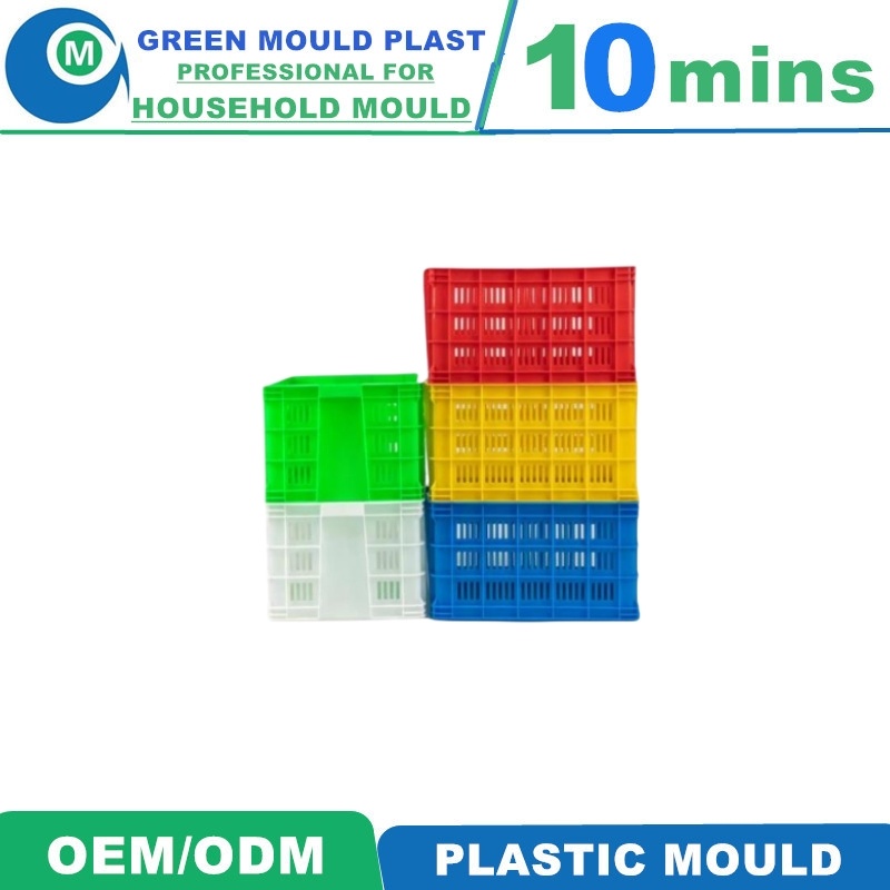 Custom Design Factory Price Plastic Injection Vegetable Crate Mould Fruit Crate Mould