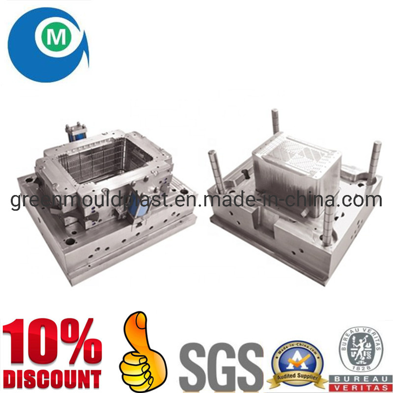 Plastic Injection Vegetable Fruit Crate Mold Plastic Injection Turnover Logistics Box Mould