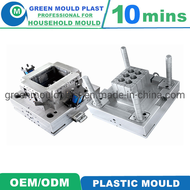 High Precision Injection Plastic Beer Crate Mould with 24 Holes