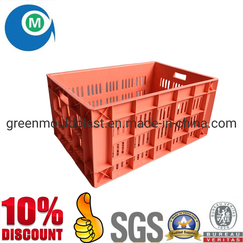 Fully-Automatic Drop Structure of Injection Plastic Vegetable Crate Mold Factory