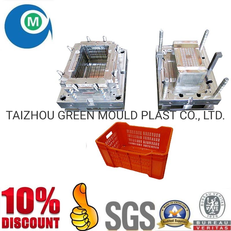 Crate Injection Mould, OEM Plastic Vegetable Crate Mould Maker