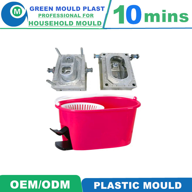 High Grade Domestic Plastic Mop Bucket Molds With Diverse Styles