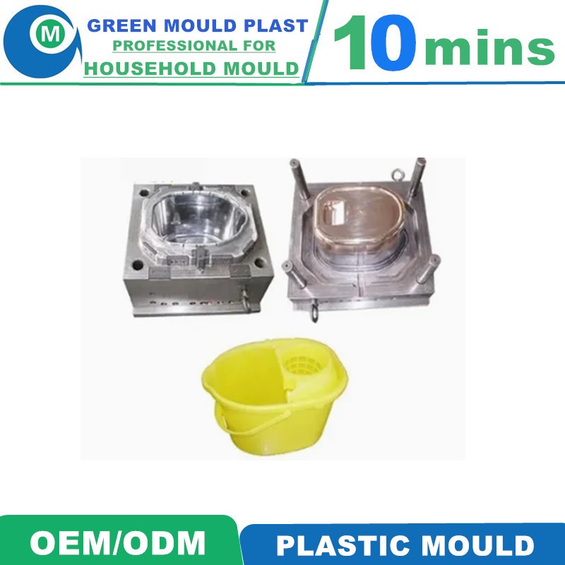 High Quality Injection Plastic Mop Bucket Mold,Plastic Household Mould