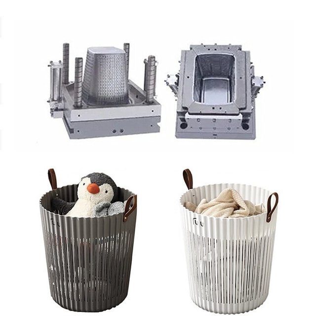 High Quality Dirty Clothes Basket Mould Laundry Basket Plastic Injection Mould Manufacturing Factory Folding Basket Mould
