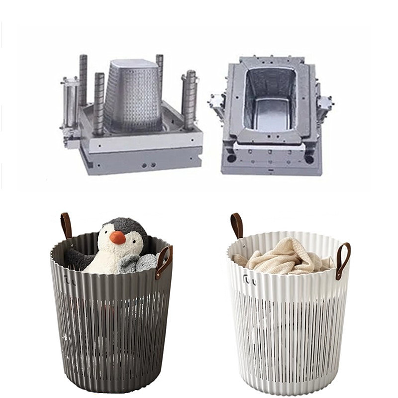 High Quality Dirty Clothes Basket Mould Laundry Basket Plastic Injection Mould Manufacturing Factory Folding Basket Mould