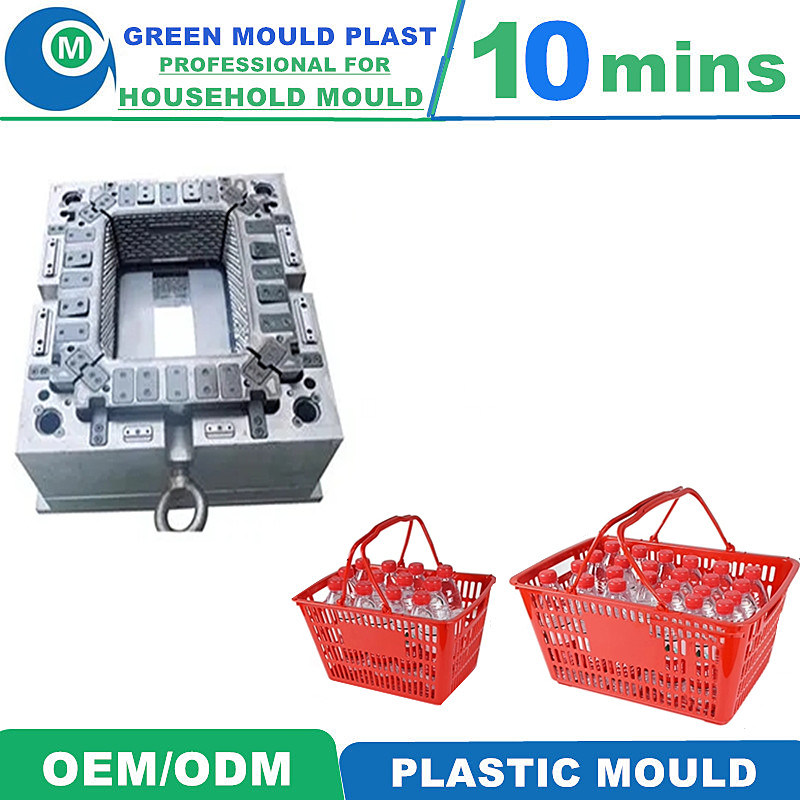 Direct Factory Custom Plastic Shopping Hand Basket Injection Mould Household Basket Tooling Manufacture China Factory