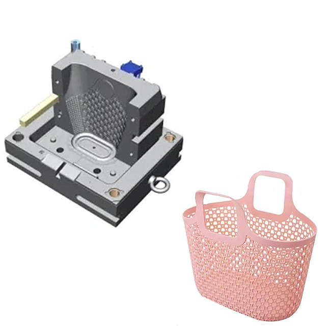 Hot Selling Popular Design Plastic Hand Basket Injection Mould Plastic Shopping Folding Basket Mould PP/PE Crate Plastic Mould