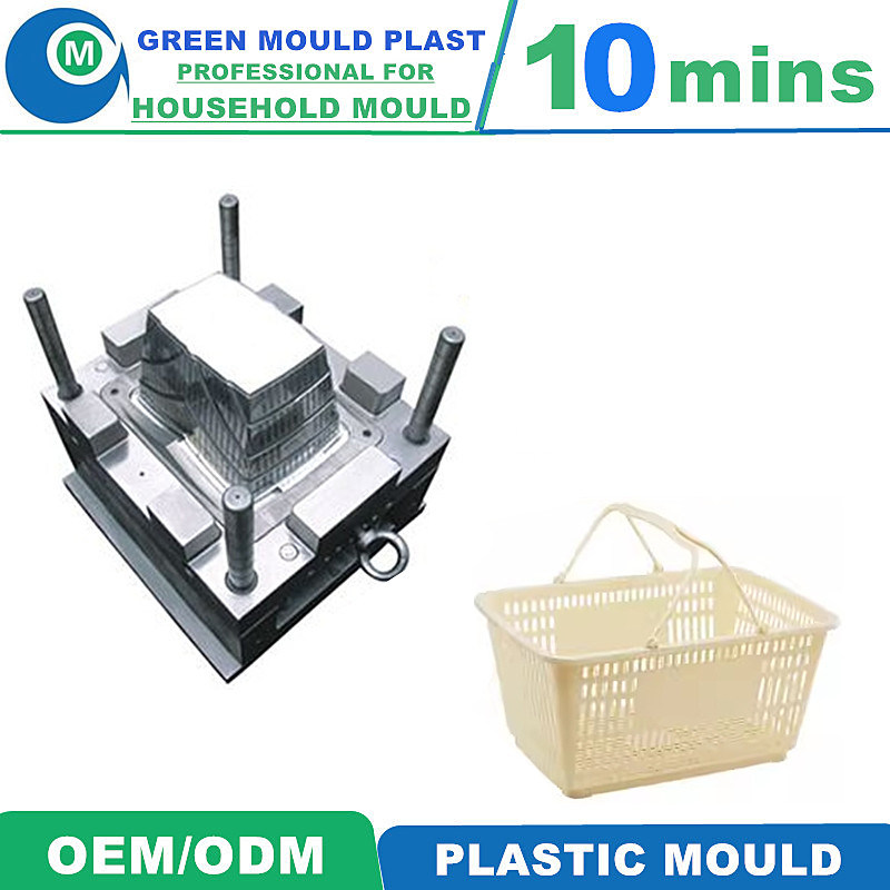 Direct Factory Custom Plastic Shopping Hand Basket Injection Mould Household Basket Tooling Manufacture China Factory