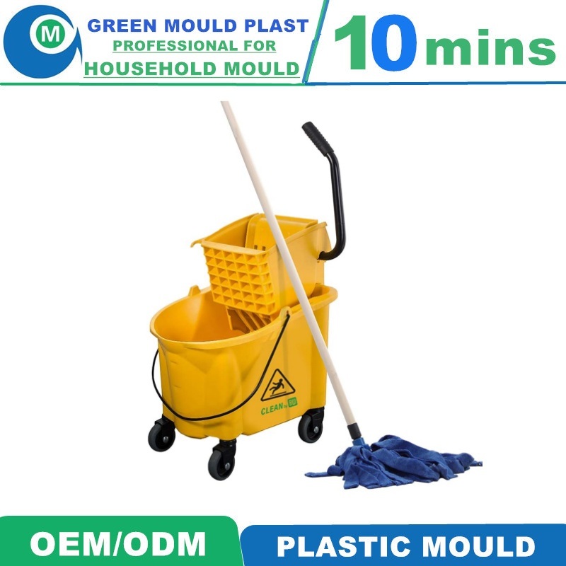Hot Sale High Quality Factory Price Plastic Mop Bucket Injection Mould Manufacturer