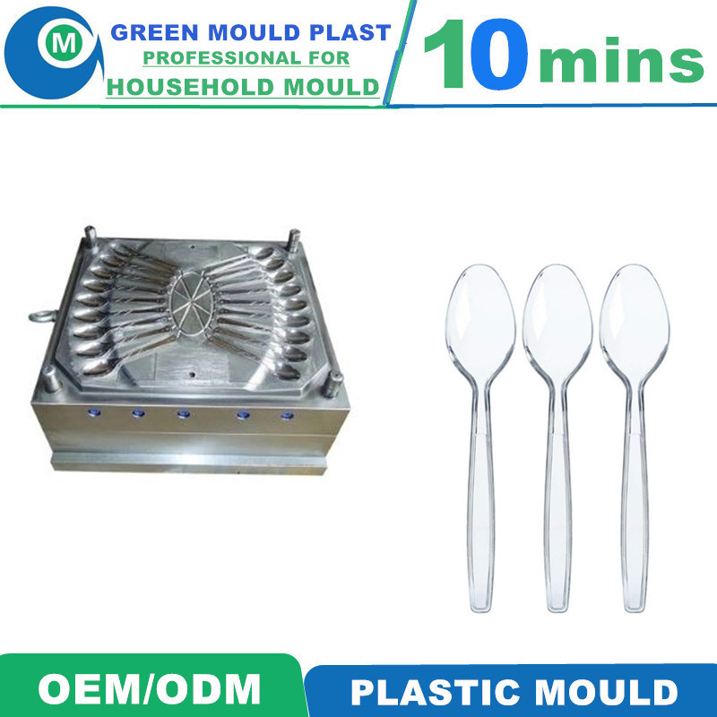 Cutlery Injection Mold Mould Supplier Newly Design Hot Runner Folding Cutlery Spoon Forks Knife Tool Plastic Injection Mold