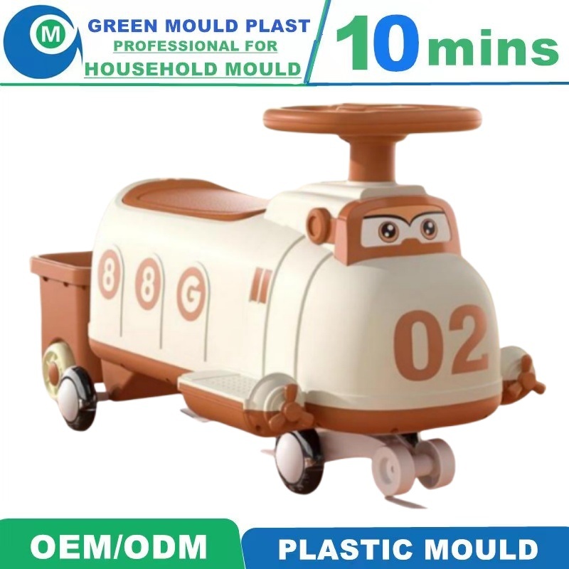 High Quality Swing Car Mould Plastic Toy Precision Moulds Plastic Children Kids Car Injection Mold