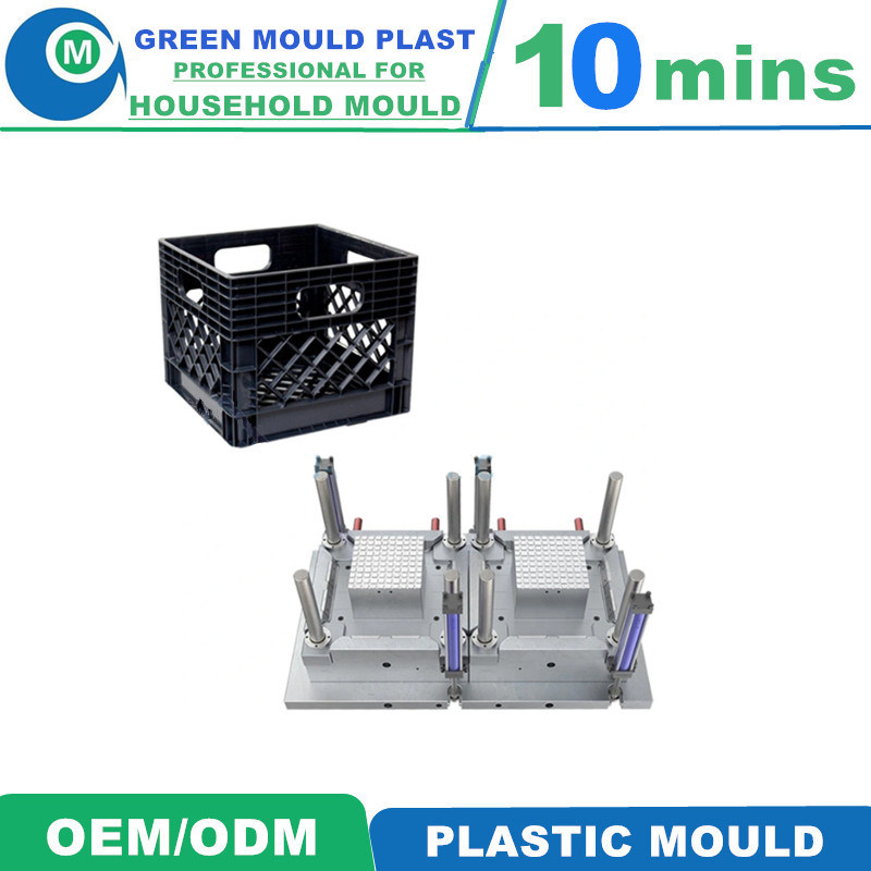 Taizhou Professional Factory Supply High Quality Plastic Milk Crate Injection Mould