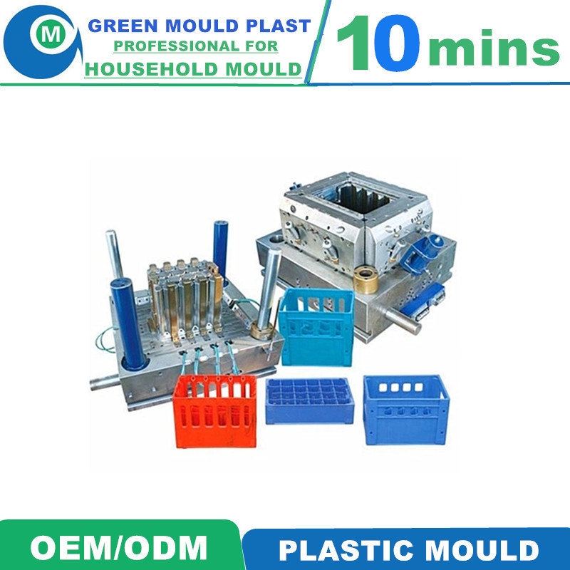 Plastic Vegetable Crates Mould Stackable Plastic Mold Milk Crate Injection Mold