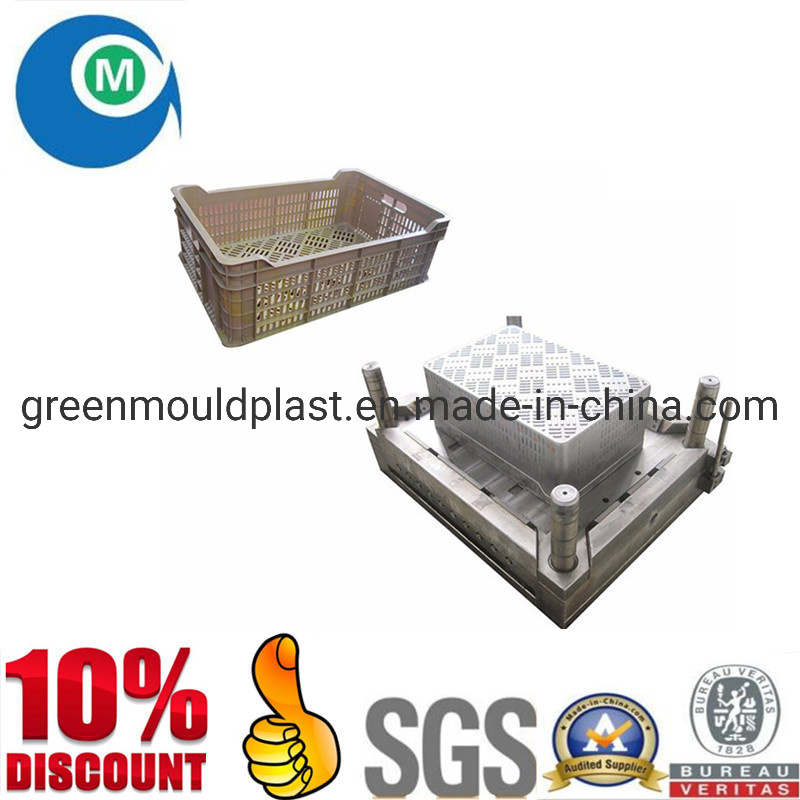Plastic Injection Vegetable Fruit Crate Mold Plastic Injection Turnover Logistics Box Mould