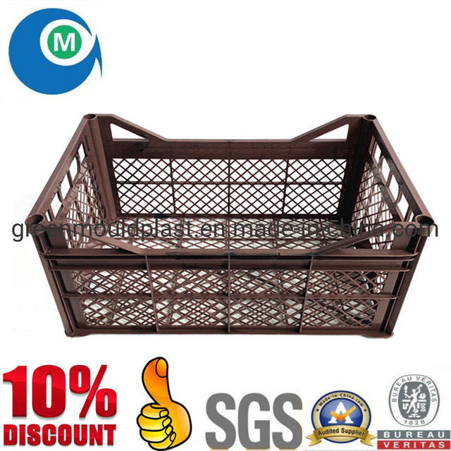 Fully-Automatic Drop Structure of Injection Plastic Vegetable Crate Mold Factory