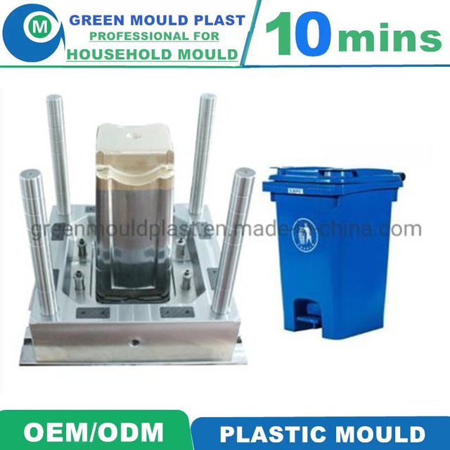 50L and 100L OEM Injection Plastic Dustbin Mould