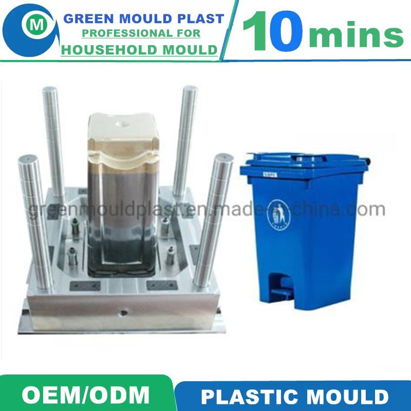 50L and 100L OEM Injection Plastic Dustbin Mould