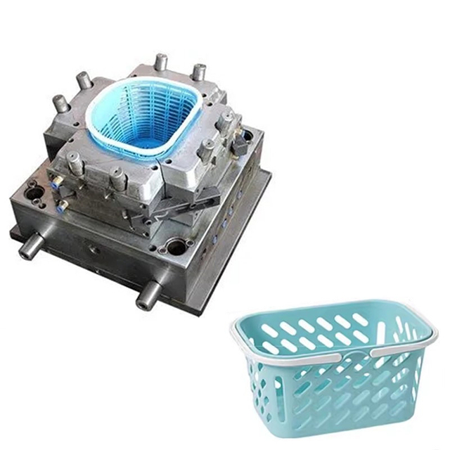 Foldable Plastic Storage Basket Shopping Folding Crate with Handle Collapsible Vegetable Fruits Storing Baskets Mould