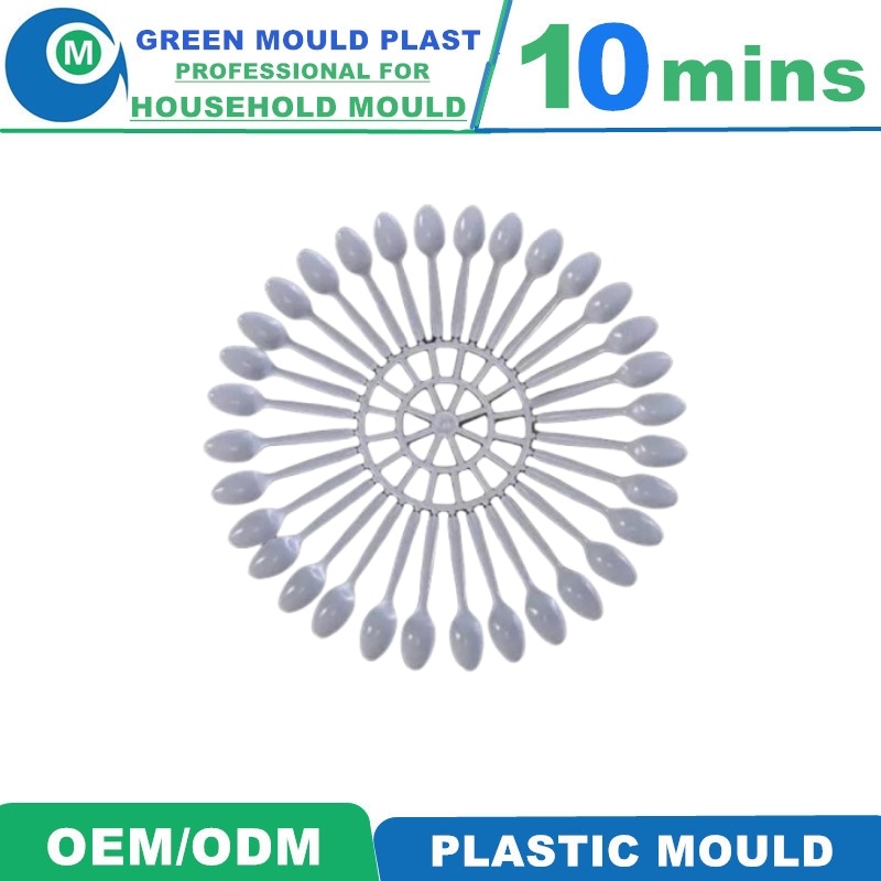 New Design Injection PP PS Transparent Plastic Spoon Mould